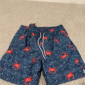 Crab Print Blue Shorts